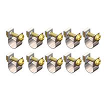 Kit 10 Abracadeira Mangueira Combustivel 6x7mm 3/16x1/4"