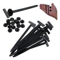 Kit 10 abraçadeira tipo t maior c/ gravata trava universal Kit 10 abraçadeira tipo t maior c/ gravata trava universal