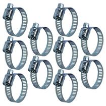 Kit 10 Abraçadeiras 8mm Rosca Sem Fim 22mm A 32mm Kit 10 Abraçadeiras 8mm Rosca Sem Fim 22mm A 32mm