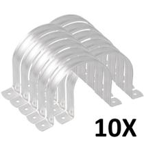 Kit 10 Abraçadeiras De Metal Tipo U 3 Polegadas Kit 10 Abraçadeiras De Metal Tipo U 3 Polegadas