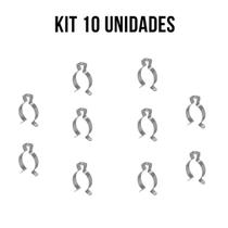 KIT 10 Abraçadeiras Lâmpada Tubular T8 LED Fluorescente Aço KIT 10 Abraçadeiras Lâmpada Tubular T8 LED Fluorescente Aço