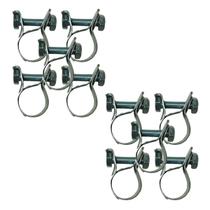 Kit 10 Abraçadeiras Mangote Aço Galvanizado 20x25mm 20mm de Largura Londribor