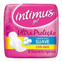 Kit 10 Absorventes Intimus Gel Malha Suave s/ Abas c/ 8