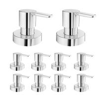 Kit 10 Acabamento P/ Registro Gali 1/2, 3/4 E 1 Docol