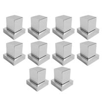 Kit 10 Acabamento Quadrado Abs Registro 1/2, 3/4 Padrão Deca Kit 10 Acabamento Quadrado Abs Registro 1/2, 3/4 Padrão Deca