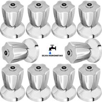 Kit 10 Acabamento Registro Banheiro C-50 ABS CR Padrão Deca