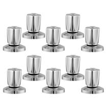 Kit 10 Acabamento Registro Docol C50 Metal Gaveta Pressão