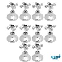 Kit 10 Acabamentos C33 Padrão Deca Registro Chuveiro Canopla Metal