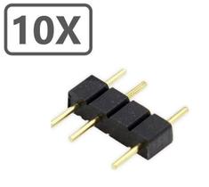 Kit 10 Adaptador ARGB 3 Pinos Macho Para Macho 5V Led