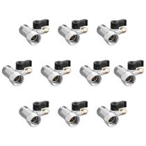 KIT 10 Adaptador para Purificador de Água 1x2 com Registro Saída 1x4 KIT 10 Adaptador para Purificador de Água 1x2 com Registro Saída 1x4
