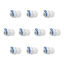 Kit 10 Adaptador Reto Macho 1/2” x 3/8” para Purificador e Filtro de Água Branco Kit 10 Adaptador Reto Macho 1/2” x 3/8” para Purificador e Filtro de Água Branco