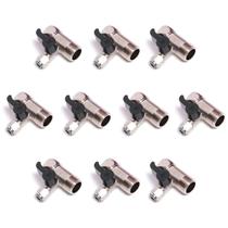 Kit 10 Adaptador Válvula 1/2 Para Mangueira 1/4 Com Registro Metal Kit 10 Adaptador Válvula 1/2 Para Mangueira 1/4 Com Registro Metal