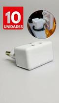 Kit 10 Adaptadores Tomada Pino Fino 10A/20A 2P+T Kit 10 Adaptadores Tomada Pino Fino 10A/20A 2P+T