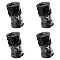 Kit 10 Adaptadores Tomada Universal Padrão EU e BR Oex CP100