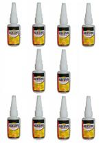 Kit 10 adesivo instantaneo multiuso tipo bonder allchem 20 g