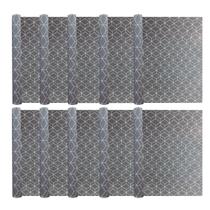 Kit 10 Adesivo Parede Decorativo Hexagono 45cmX5m PVC Vinil