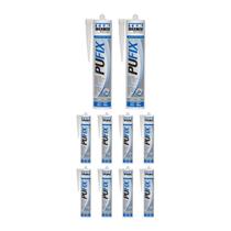 Kit 10 Adesivo Pu40 Fix Cinza 280ml Tekbond