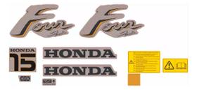 Kit 10 Adesivos Compatível Motor de Popa Honda 15HP Four