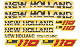 Kit 10 Adesivos Compatível New Holland LB110 UV Kit 10 Adesivos Compatível New Holland LB110 UV