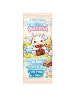 Kit 10 Adesivos de Páscoa para Barra de Chocolates Coelho - Faça você mesmo