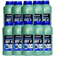Kit 10 Aditivo Fluido Óleo De Freio Radnaq Dot 4 500ml