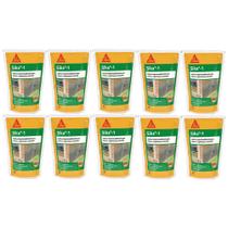 Kit 10 Aditivo Impermeabiliza Sika-1 Argamassa Concreto 1 Lt Kit 10 Aditivo Impermeabiliza Sika-1 Argamassa Concreto 1 Lt