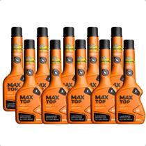 Kit 10 Aditivos Combustível Gasolina Bardahl Max Top 200ml Limpeza Sistema Economia Desempenho Motor