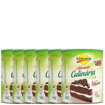 Kit 10 Adoçante Culinária com Stévia Lowçucar Lata 400g