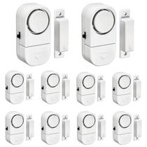 Kit 10 Alarme Sonoro Invasão Residencial Porta Janela Portão Kit 10 Alarme Sonoro Invasão Residencial Porta Janela Portão