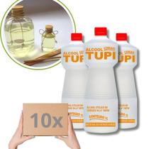 Kit 10 Álcool 1 Litro Cereais Tupi Alta Qualidade para Cosméticos Aromatizadores Difusores Pureza Garantida