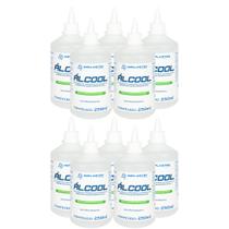 Kit 10 Álcool Isopropilico 250ml - 99,8% PCI Limpeza Eletrônica, Placas e Circuitos