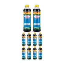 Kit 10 Algicida De Choque Elimina Algas 1l Pool Trat Genco