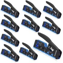 Kit 10 Alicate Profi Crimpar Ez Rj45 Passagem Cat5 Cat6 Cat7 Kit 10 Alicate Profi Crimpar Ez Rj45 Passagem Cat5 Cat6 Cat7