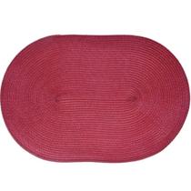 Kit 10 Americano Requinte Liso Para Mesa Oval 30x45cm Bordô Kit 10 Americano Requinte Liso Para Mesa Oval 30x45cm Bordô