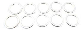 Kit 10 Anéis Junta Aço Dreno Óleo Hilux 3517830010 Original
