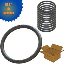 Kit 10 Anéis Vedação Borracha Preto Para Tubo PVC Esgoto 50mm Fortlev Kit 10 Anéis Vedação Borracha Preto Para Tubo PVC Esgoto 50mm Fortlev