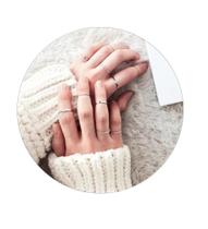 Kit 10 Anel Prateado Conjunto Aliança Fina Minimalista Kit 10 Anel Prateado Conjunto Aliança Fina Minimalista