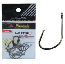 Kit 10 Anzol De Pesca 6/0 Mutsu Pinnacle P/ Peixes De Couro