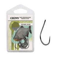 Kit 10 Anzol Pesca Sem Farpa Fisga Iseama Sure N-13 Crown