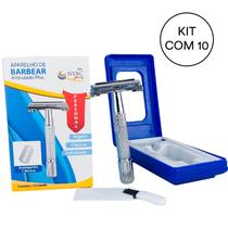 Kit 10 Aparelho De Bardear Articulado Aço Inoxidável NYBC