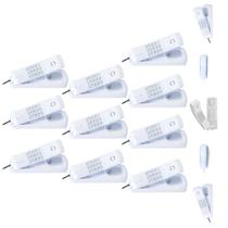 Kit 10 Aparelho Telefone Fixo Gôngola com Cabo de Longo Alcance mesa parede prático escritório Kit 10 Aparelho Telefone Fixo Gôngola com Cabo de Longo Alcance mesa parede prático escritório