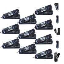 Kit 10 Aparelhos Telefones Fixos Gôngola Intelbras TC20, Teclado Luminoso e Funções Flash e Mudo Kit 10 Aparelhos Telefones Fixos Gôngola Intelbras TC20, Teclado Luminoso e Funções Flash e Mudo