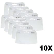 Kit 10 Aplicador Espátula Celuloide Silicone P/ Massa Tigre