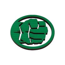 Kit 10 Aplique Mdh Verde 6x6 Mdf Madeira