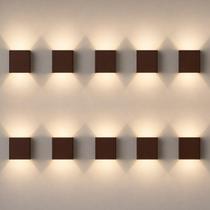 Kit 10 Arandela Led Aura 4w 3000k Branco Quente 110v/220v Ip65 prova d'água Cafe ALUT001900-10 Alut