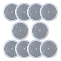 Kit 10 Arandelas JBL 6CO2R Redonda Branca - 50 Watts RMS