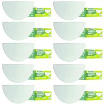 Kit 10 Arandelas Taschibra Jurerê Vidro Meia Lua E27 Bivolt Kit 10 Arandelas Taschibra Jurerê Vidro Meia Lua E27 Bivolt