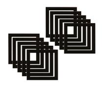 kit 10 arco de moldura preta 15x15para azulejo, quadros edecorações