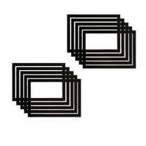 kit 10 arcos moldura preta 21x30 A4para azulejo, quadros edecorações