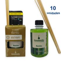 Kit 10 Aromatizador de Ambiente 280ml Difusor Bambu Senalândia - Envio Já Kit 10 Aromatizador de Ambiente 280ml Difusor Bambu Senalândia - Envio Já